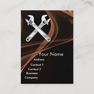 WRENCHES METAL MECHANICS,PLUMBERS Pearl Paper Business Card