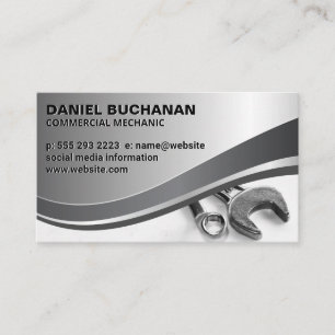 Wrenches Tool Mechanic Hardware Business Card