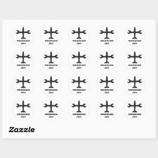 Wrenchkosh Classic Round Sticker