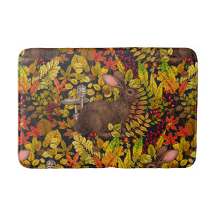 Wrens in the anemone garden bath mat