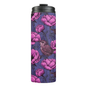 Wrens in the anemone garden thermal tumbler