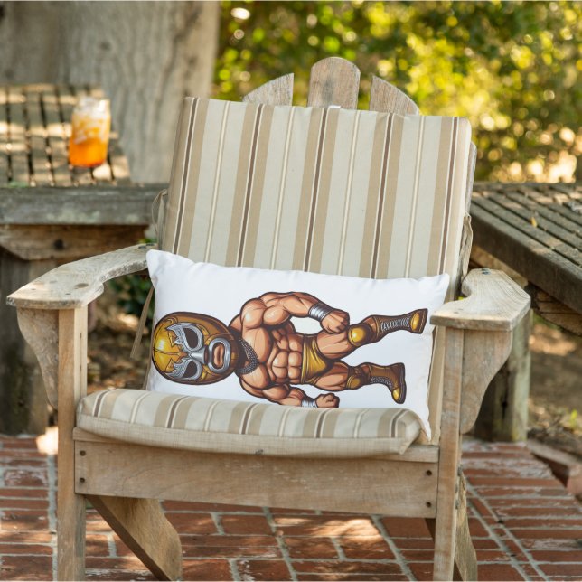 wreseling guy  lumbar pillow (Chair)