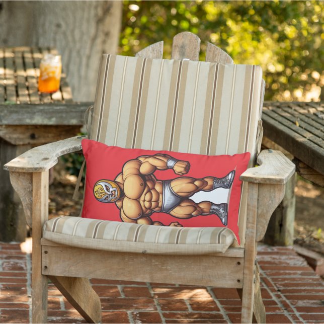 wreseling guy  lumbar pillow (Chair)