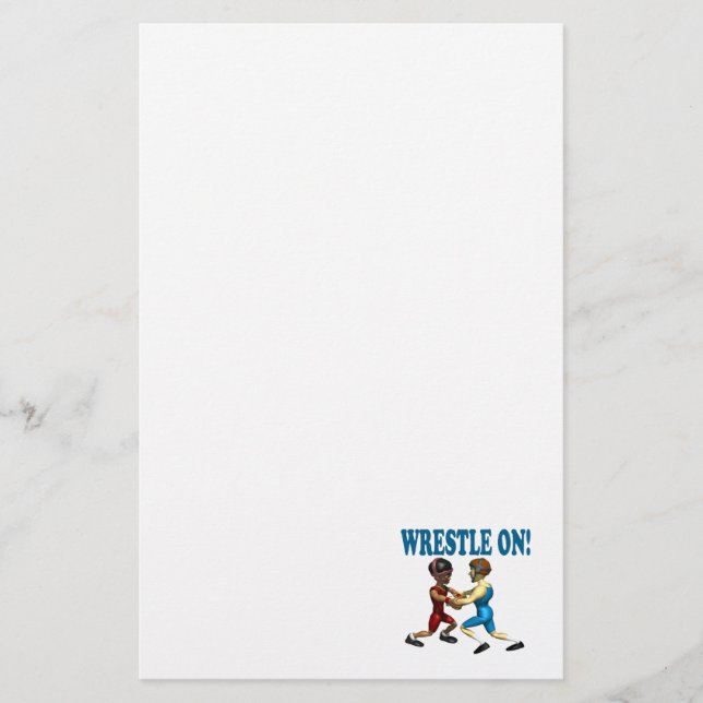 Wreslte On Stationery (Front)
