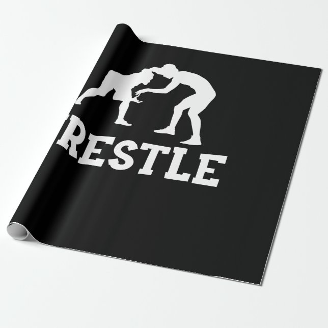 Wrestle wrestling Wrestler Gift Wrapping Paper (Unrolled)