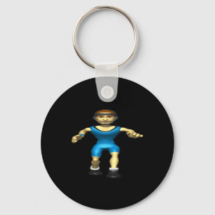 Wrestler 2 keychain