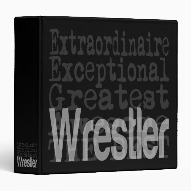 Wrestler Extraordinaire Binder (Front/Spine)