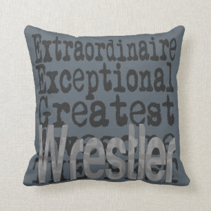 Wrestler Extraordinaire Throw Pillow
