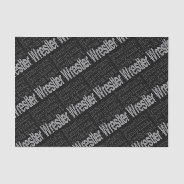 Wrestler Extraordinaire Tissue Paper (Front)