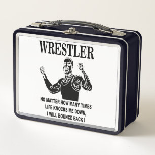 Wrestler Inspirational Wrestling  Metal Lunch Box