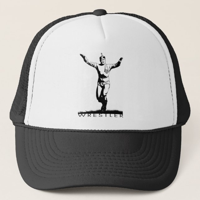 Wrestler Mongolian Trucker Hat (Front)