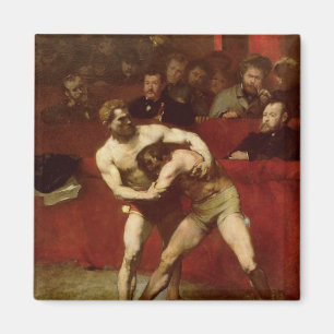 Wrestlers, 1875 magnet