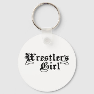 Wrestler's Girl Keychain