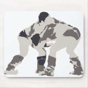 Wrestlers in Mongolia Mouse Pad