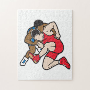 Wrestlers Jigsaw Puzzle