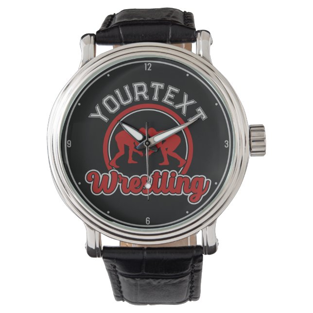  Wrestling ADD NAME Grapple Champion Team Player Watch (Front)