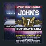 Wrestling Birthday Party Invitation Theme<br><div class="desc">Wrestling Birthday Party Invitation Theme</div>