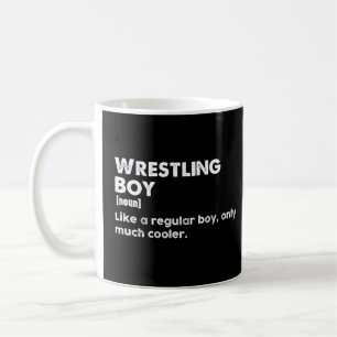 Wrestling Boy Definition Funny Wrestler Coffee Mug