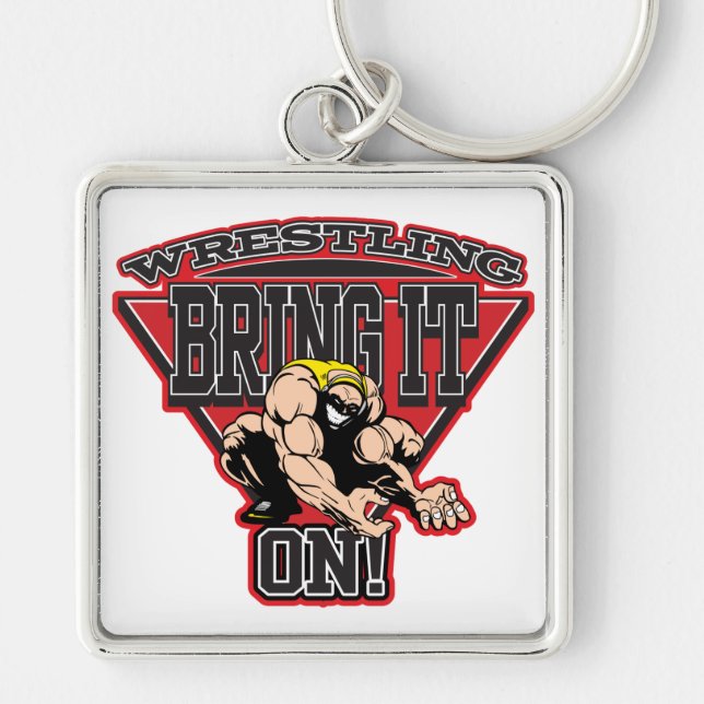 Wrestling Bring It On Keychain (Front)