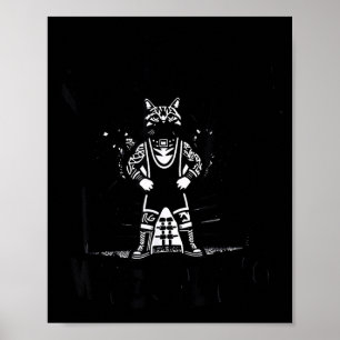 Wrestling Cat Funny Weekends Watching For Men Wome Poster