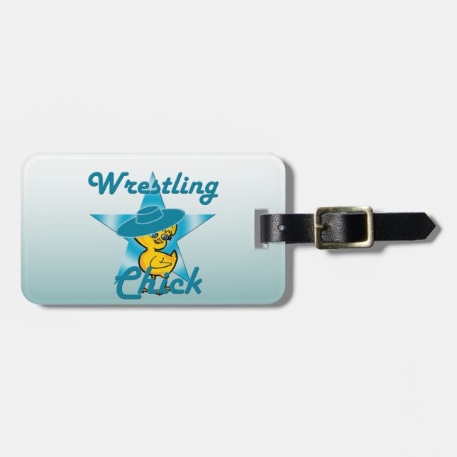 Wrestling Chick #7 Luggage Tag (Front Horizontal)