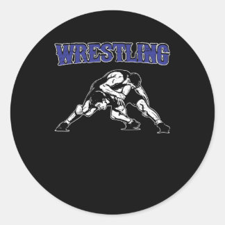 Wrestling Classic Round Sticker
