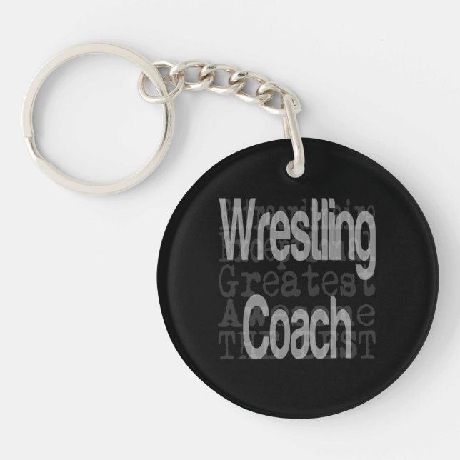 Wrestling Coach Extraordinaire Keychain (Front)