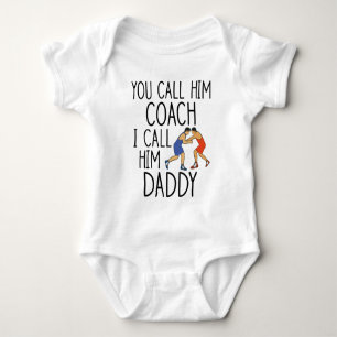 Wrestling Coach Father - Wrestler Baby Bodysuit