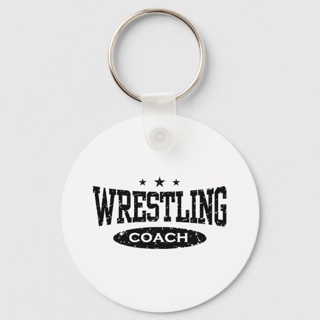 Wrestling Coach Keychain (Front)