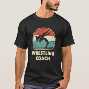 Wrestling Coach Wrestler Retro Wrestler Coach Vint T-Shirt