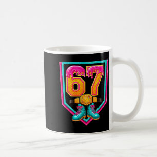 Wrestling Drip Number 67 Wrestling Player  Coffee Mug
