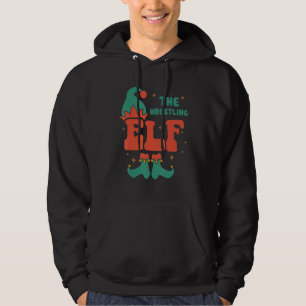 Wrestling Elf Family Matching Christmas Pjs Funny Hoodie