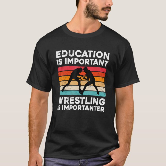 Wrestling For Wrestler Cool Wrestling T-Shirt (Front)