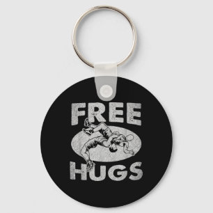 Wrestling - Funny Free Hugs Wrestling  Keychain