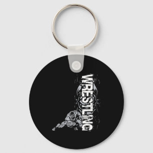 Wrestling Graphic Strong Wrestler For Men Women Bo Keychain