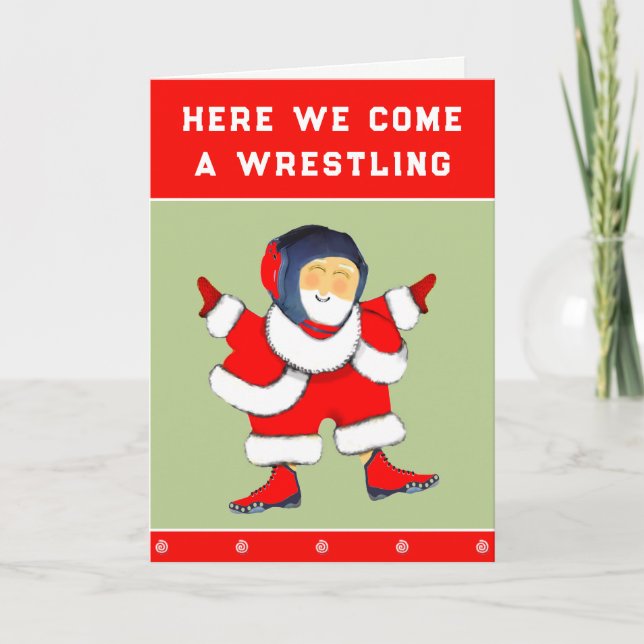 Wrestling Holiday Gift Cards (Front)