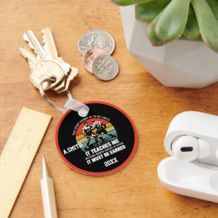 Wrestling It Must Be Earned Keychain