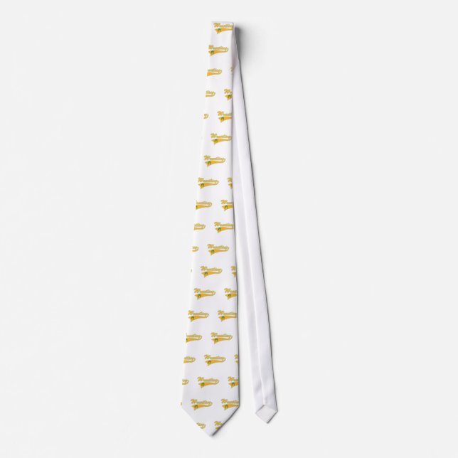 wrestling logo tie (Front)