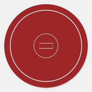 Wrestling Mat Classic Round Sticker
