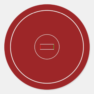 Wrestling Mat Classic Round Sticker