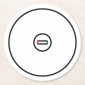 Wrestling Mat Round Paper Coaster