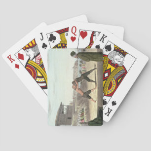 Wrestling Match, Constantinople (w/c on paper) Playing Cards