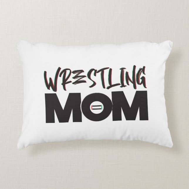 Wrestling Mom Pillow (Front)