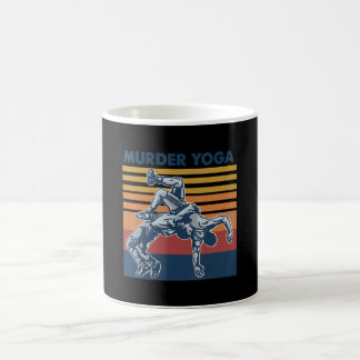 Wrestling Murder Yoga Martial Art Costume Gift Coffee Mug