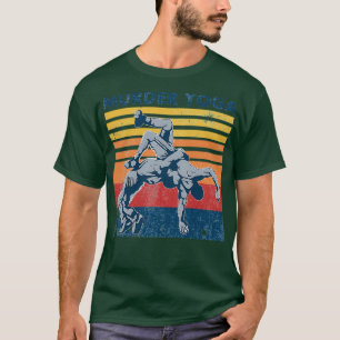 Wrestling Murder Yoga Vintage Funny Gift T-Shirt