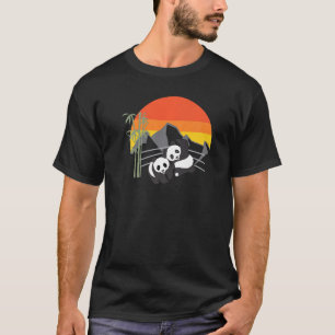 Wrestling Pandas Zoo Animal Bear For Men Women T-Shirt
