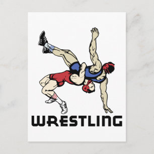 Wrestling Postcard