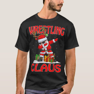 Wrestling Santa Claus Christmas Matching Costume  T-Shirt