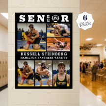 Wrestling Senior Graduate 6 Photo Collage