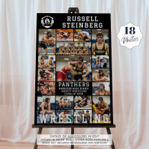 Wrestling Senior Graduation 18 Photo Collage